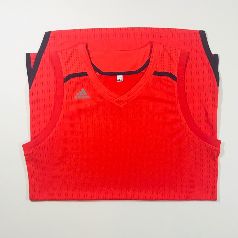 Adidas Neon Orange Basketball Jersey